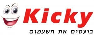 לוגו עם סלוגן - Kicky - בועטים את השעמום - אתר סרטים הגדול בישראל