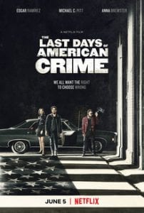 The Last Days of American Crime כרזת הסרט
