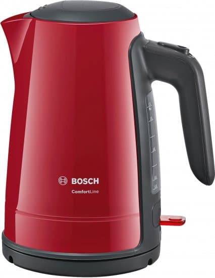קומקום 1.7 ליטר Bosch TWK6A014 2000W-2400W - צבע אדום / שחור - שנתיים אחריות יבואן רשמי BSH